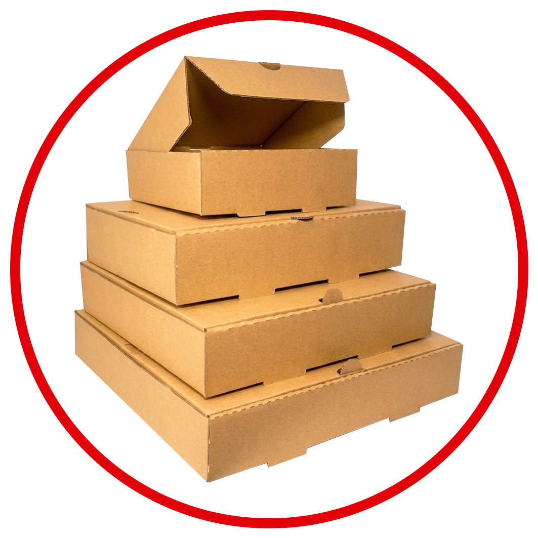 Cajas apiladas de distintos tamaños